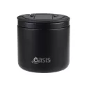 Oasis 500ml Stainless Steel Vacuum Food Flask with Spork