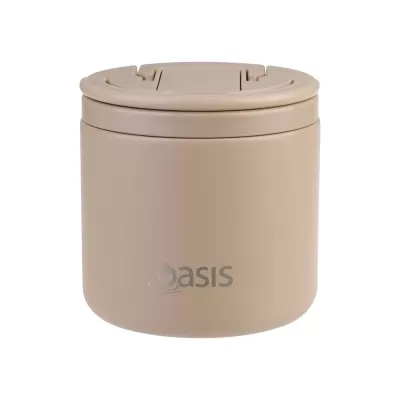 Oasis 500ml Stainless Steel Vacuum Food Flask with Spork