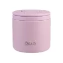Oasis 500ml Stainless Steel Vacuum Food Flask with Spork