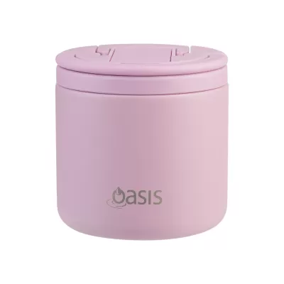 Oasis 500ml Stainless Steel Vacuum Food Flask with Spork