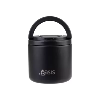 Oasis 500ml Stainless Steel Vacuum Food Flask with Spork