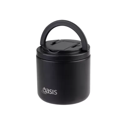 Oasis 500ml Stainless Steel Vacuum Food Flask with Spork