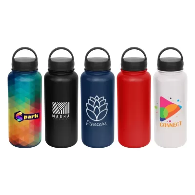 Savannah 1L Carry Lid Stainless Steel Vacuum Bottle