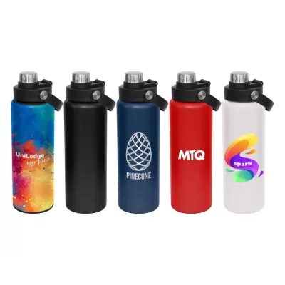 Aurora 1L Screw Cap Stainless Steel Drink Bottle