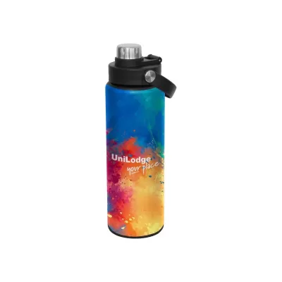 Aurora 1L Screw Cap Stainless Steel Drink Bottle