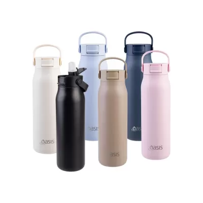Oasis Sorrento 900ml Sipper Stainless Steel Vacuum Bottle