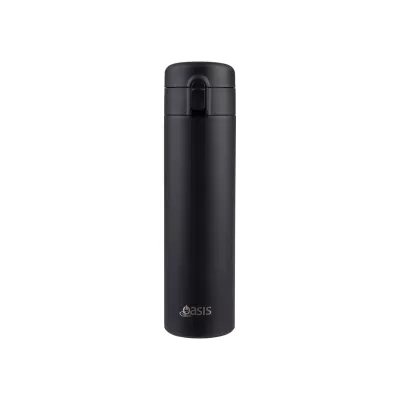 Oasis 480ml Flip-Top Stainless Steel Insulated Flask