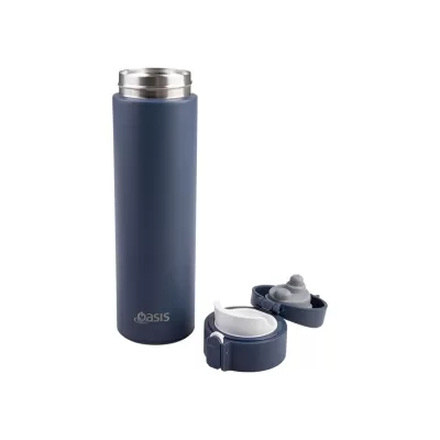 Oasis 480ml Flip-Top Stainless Steel Insulated Flask