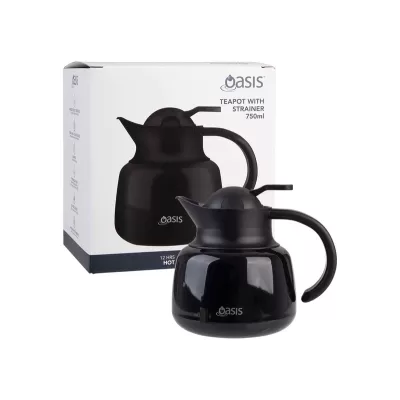 Oasis 750ml Stainless Steel Insulated Teapot with Strainer