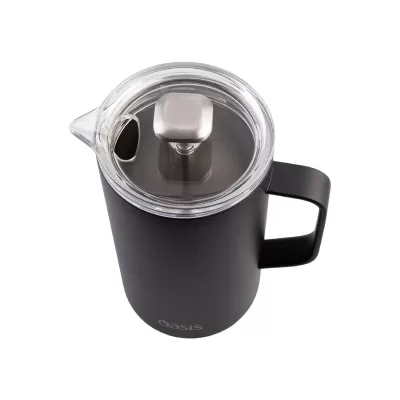 Oasis 1L Stainless Steel Insulated Coffee Plunger