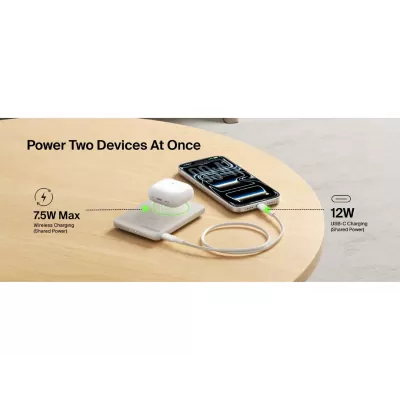 Belkin BoostCharge Qi2 Slim 5000mAh Magnetic Power Bank