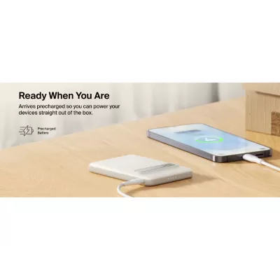 Belkin BoostCharge Qi2 Slim 5000mAh Magnetic Power Bank