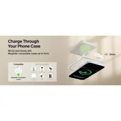 Belkin BoostCharge Qi2 Slim 5000mAh Magnetic Power Bank