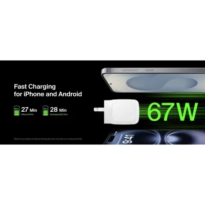 Belkin BoostCharge Pro 67W Dual USB-C GaN Wall Charger