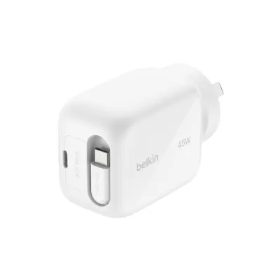 Belkin UltraCharge 45W Retractable GaN Wall Charger