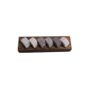 Bartender Whisky Discs 6 Piece Set with Wood Base