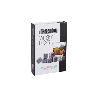 Bartender Whisky Rocks 9 Piece Set with Bag