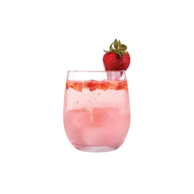 Bartender Rose Quartz Gin Stones 6 Piece Set with Bag