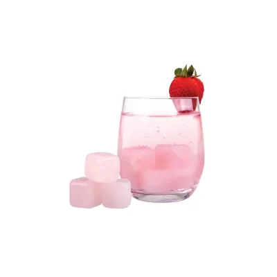 Bartender Rose Quartz Gin Stones 6 Piece Set with Bag