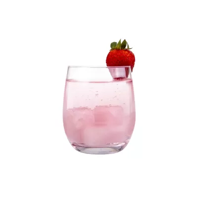 Bartender Rose Quartz Gin Stones 6 Piece Set with Bag