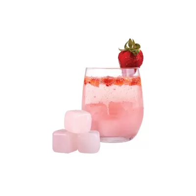 Bartender Rose Quartz Gin Stones 6 Piece Set with Bag