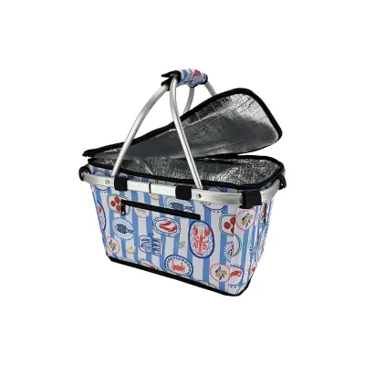 Sachi Poly Insulated Carry Basket with Lid