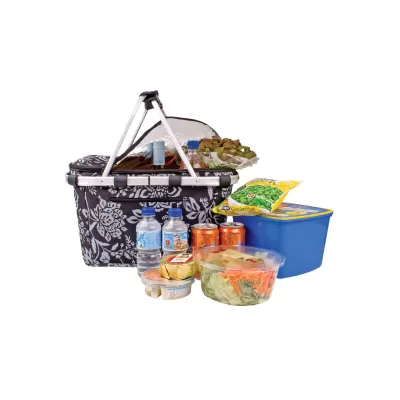 Sachi Poly Insulated Carry Basket with Lid
