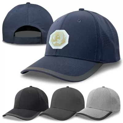 Legend Black Circuit 6 Panel Nylon Cap