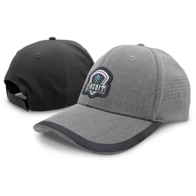 Legend Black Circuit 6 Panel Nylon Cap