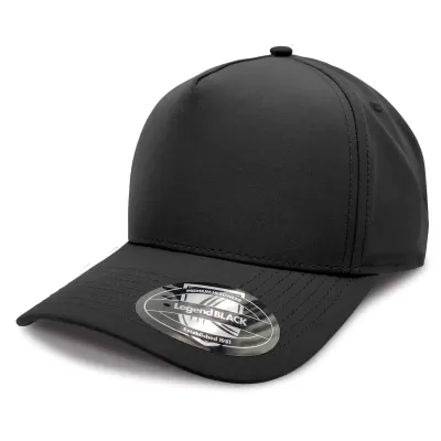 Legend Black A-Frame Sport 5 Panel Cap