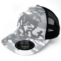 Legend Black Snow Camo 6 Panel Trucker Cap