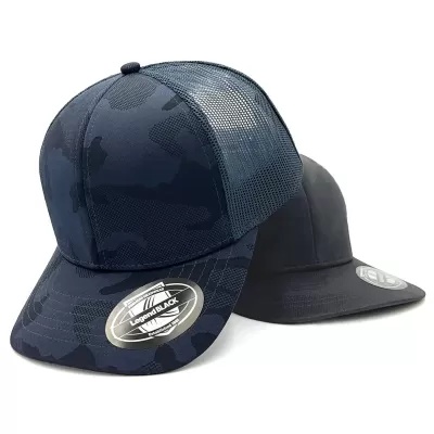 Legend Black Dark Night 2 Panel Cotton Trucker Cap