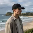 Legend Black Lennox Linen 6 Panel Cap