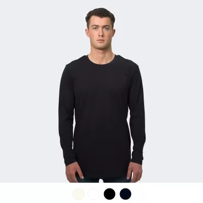 TRENDSWEAR Harlow Mens Cotton Long Sleeve Crew
