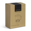 NATURA Azzurra Bamboo Lid Borosilicate Coffee Plunger