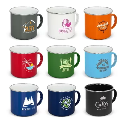 Bendigo 500ml Stainless Steel Enamel Mug