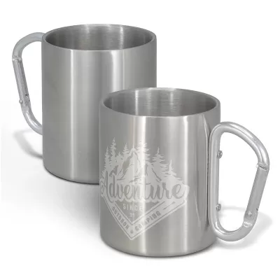 Carabiner 300ml Stainless Steel Coffee Mug