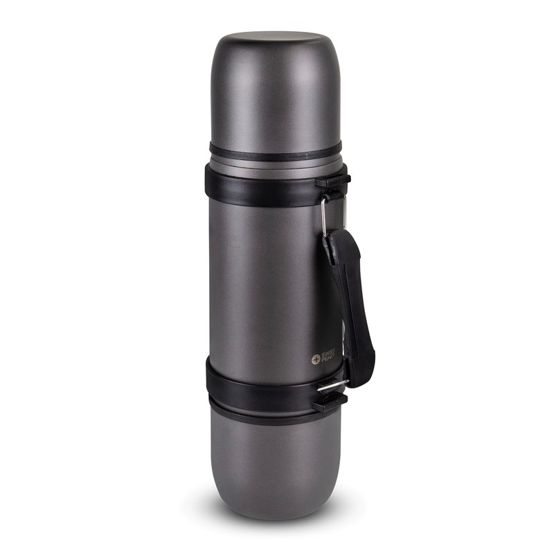 Swiss Peak Duo 700ml Stainless Steel Vacuum Flask with Cup