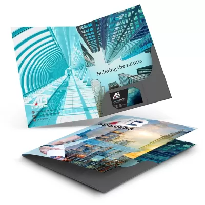 A4 Cardboard Presentation Folder with Spine