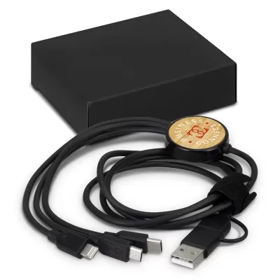 Bamboo Triple Connector Charging Cable