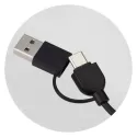Bamboo Triple Connector Charging Cable