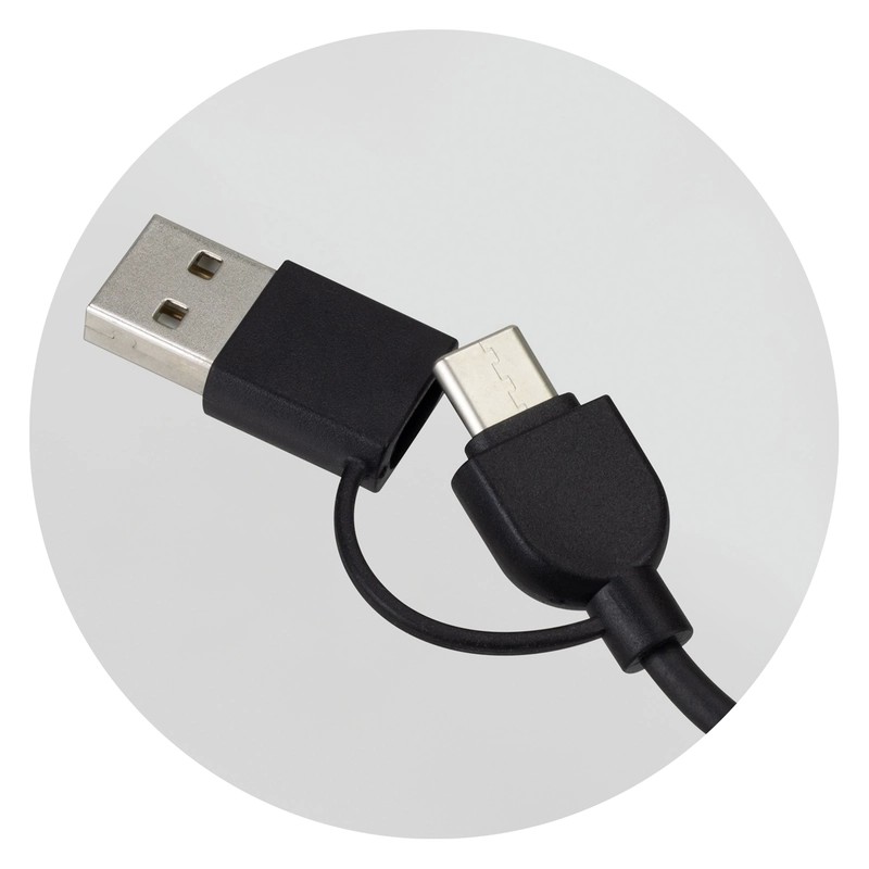 Bamboo Triple Connector Charging Cable