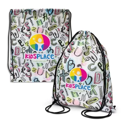 Akron Polyester Drawstring Backpack
