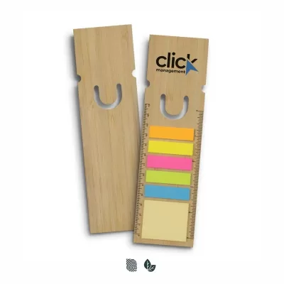 Square Bamboo Ruler Bookmark