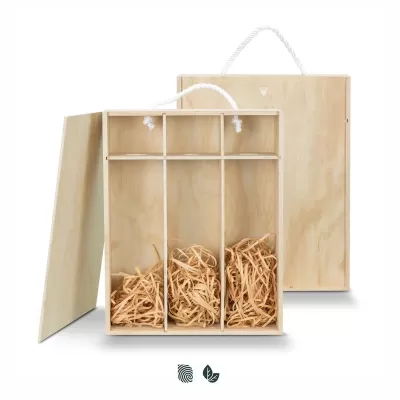 Tuscany Triple Pine Wine Gift Box