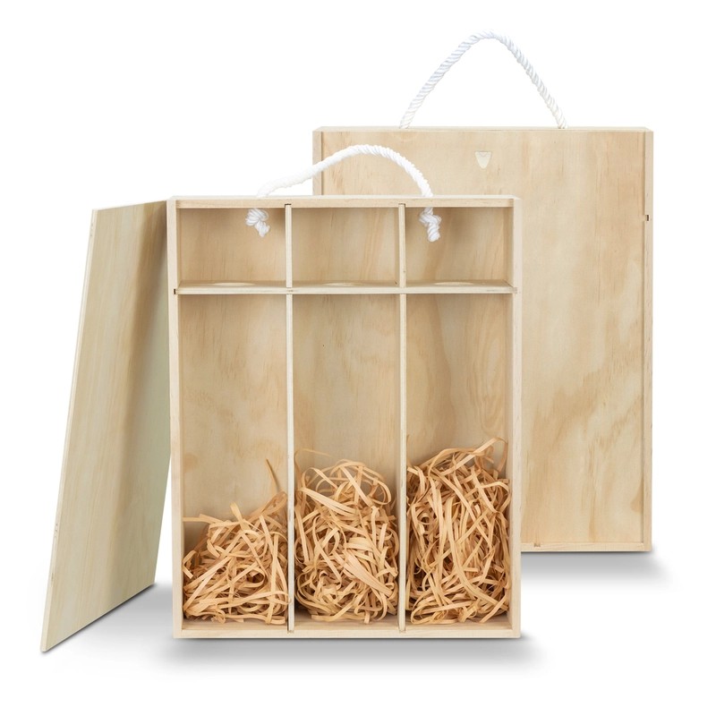 Tuscany Triple Pine Wine Gift Box