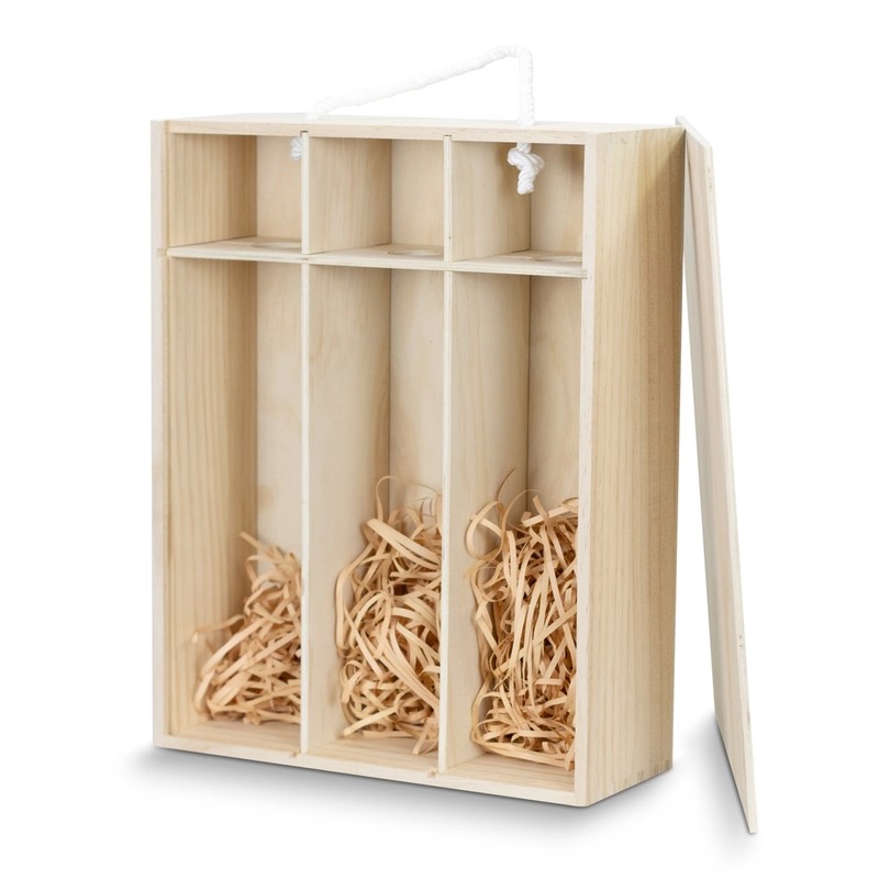 Tuscany Triple Pine Wine Gift Box