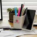 NATURA Oaken Wheat Straw Wireless Charging Desk Caddy