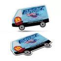 90 x 55mm Van Shape Fridge Magnet