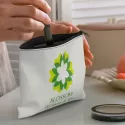 Flora Small Leather Cosmetic Bag